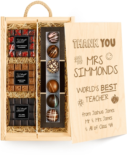 Gifts For Teachers Personalised Variety Chocolate Tasting Experience - Ganache Selection